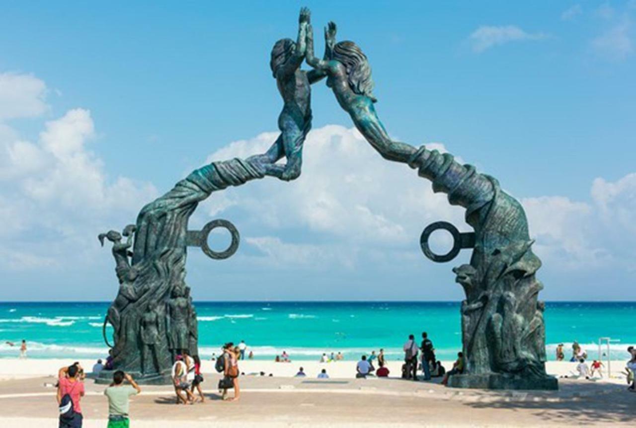 Apartamento En Fraccionamiento Privado 6 Personas Con Piscina Cerca De La Playa Playa del Carmen Exterior foto